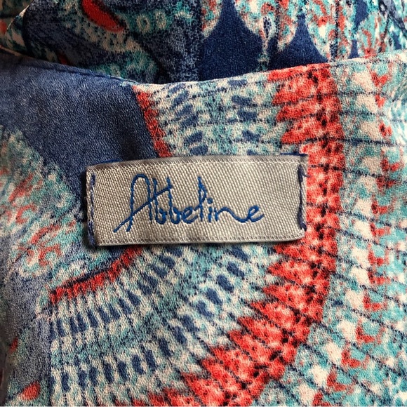 Abbeline Women’s Top Cold Shoulder spaghetti Straps Ruffle Paisley - Picture 8 of 9